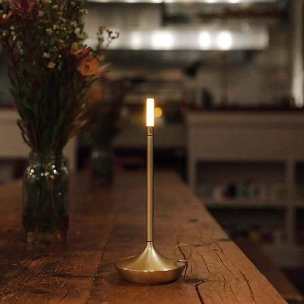 Lampe de table LED à intensité variable, 23 cm, blanc chaud