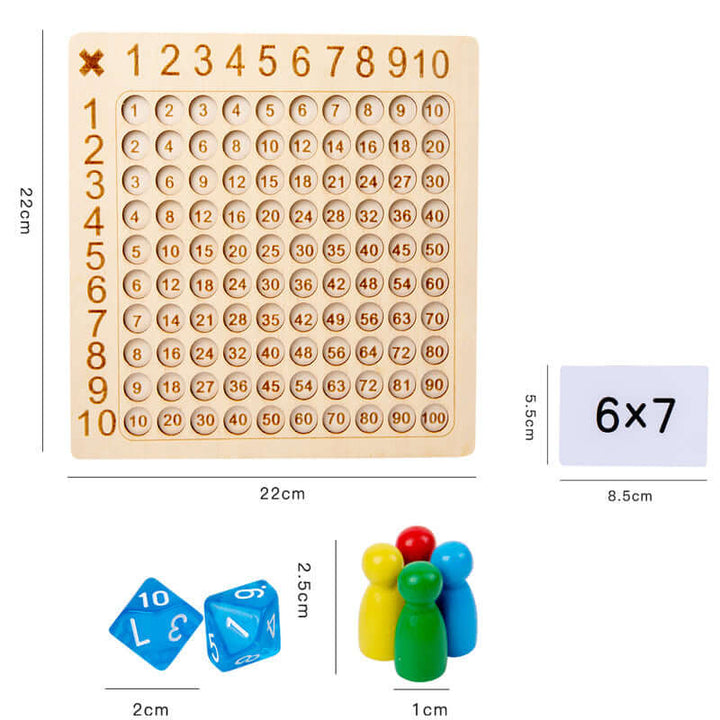 Jeu de multiplication pour enfants - L'aventure des nombres