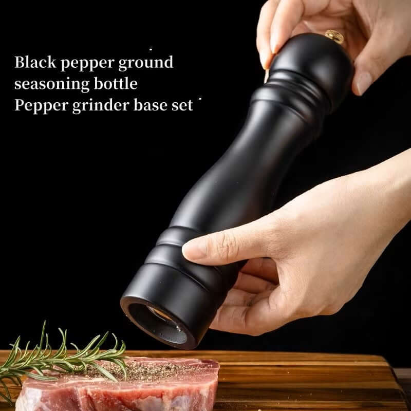 Ensemble de moulins à épices en bois - moulin à sel et à poivre manuel