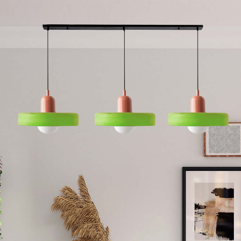 3-köpfige Bauhaus Pendelleuchte