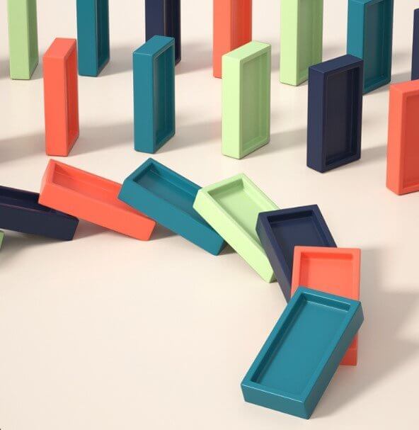 Automatisiertes Dominospiel Set - Kreatives Domino-Erlebnis