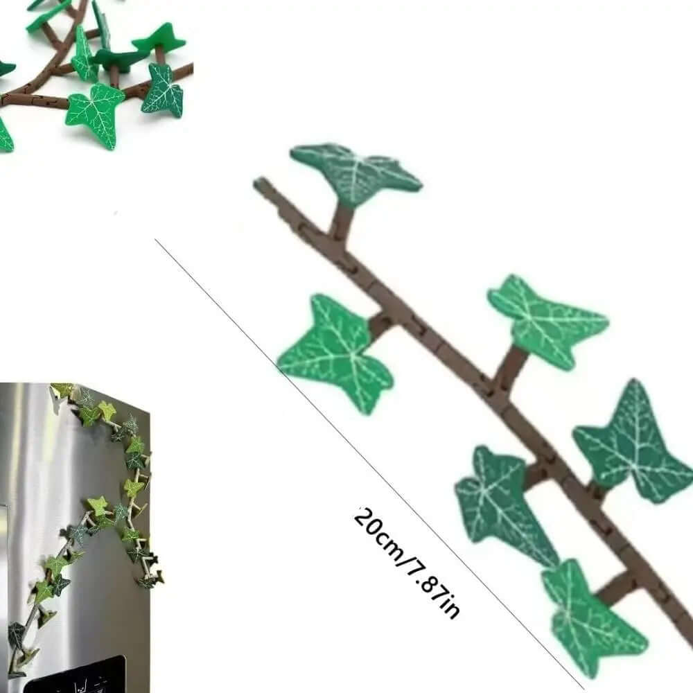 Aimant de réfrigérateur motif lierre - décoratif et pratique