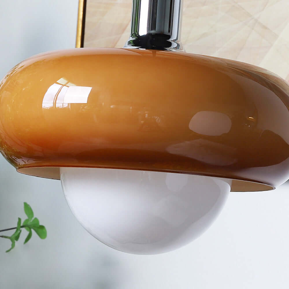 Kaffee Glas Pendelleuchte Bauhaus Stil