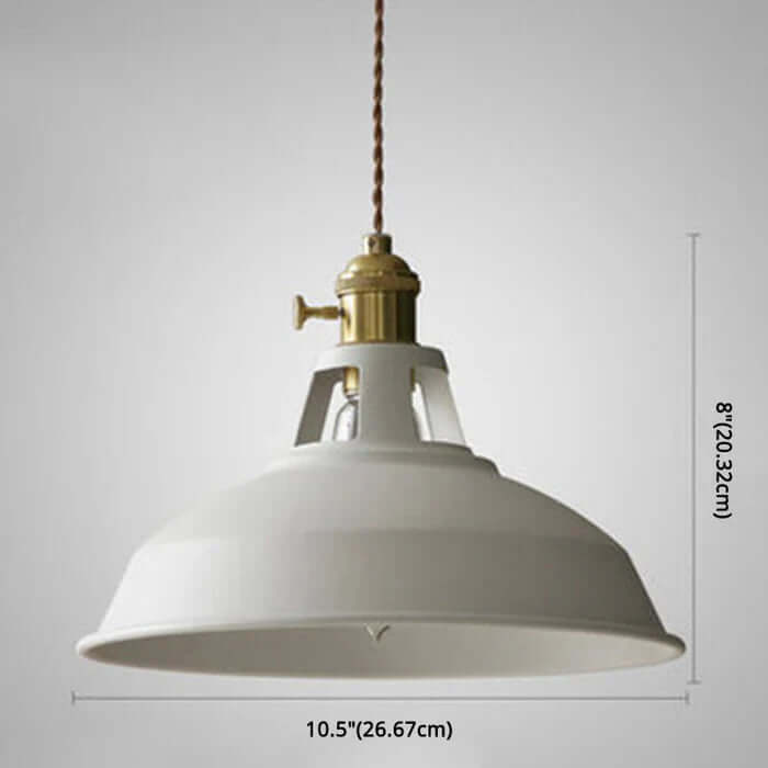 Lampe suspendue industrielle rétro design en métal pour salle à manger