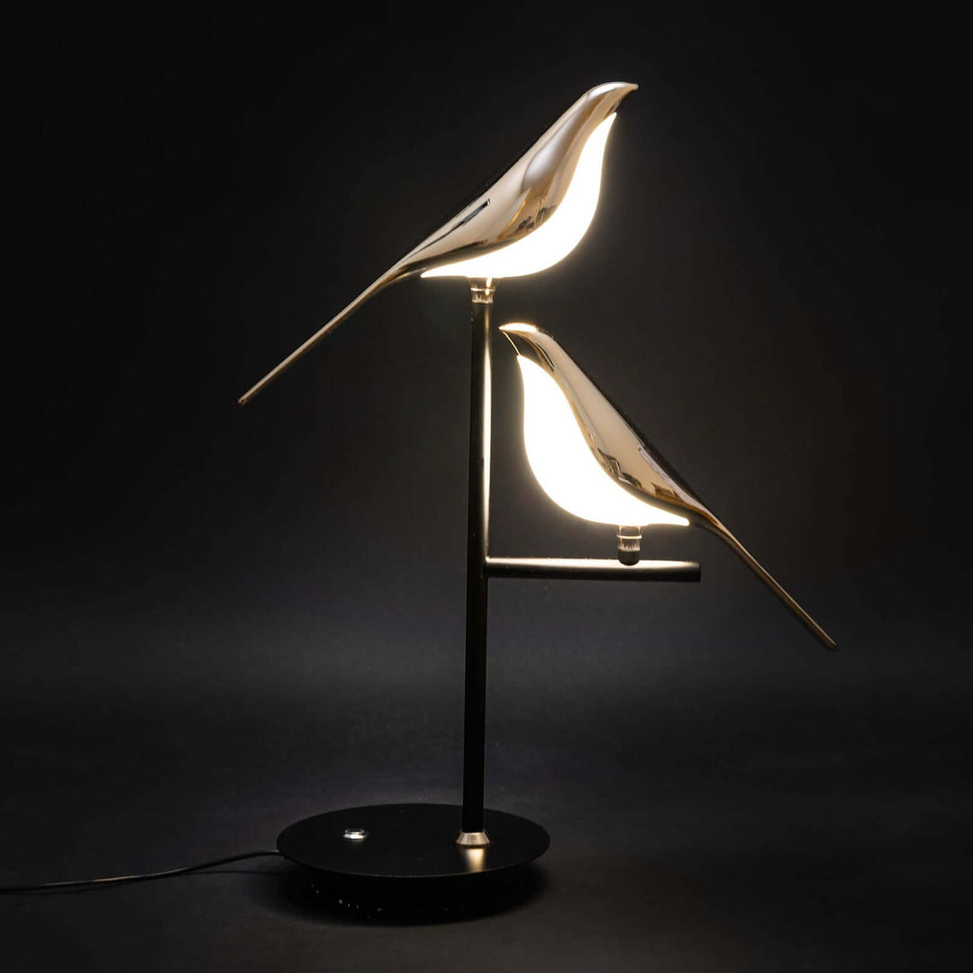 Lampe de table LED moderne au design oiseau