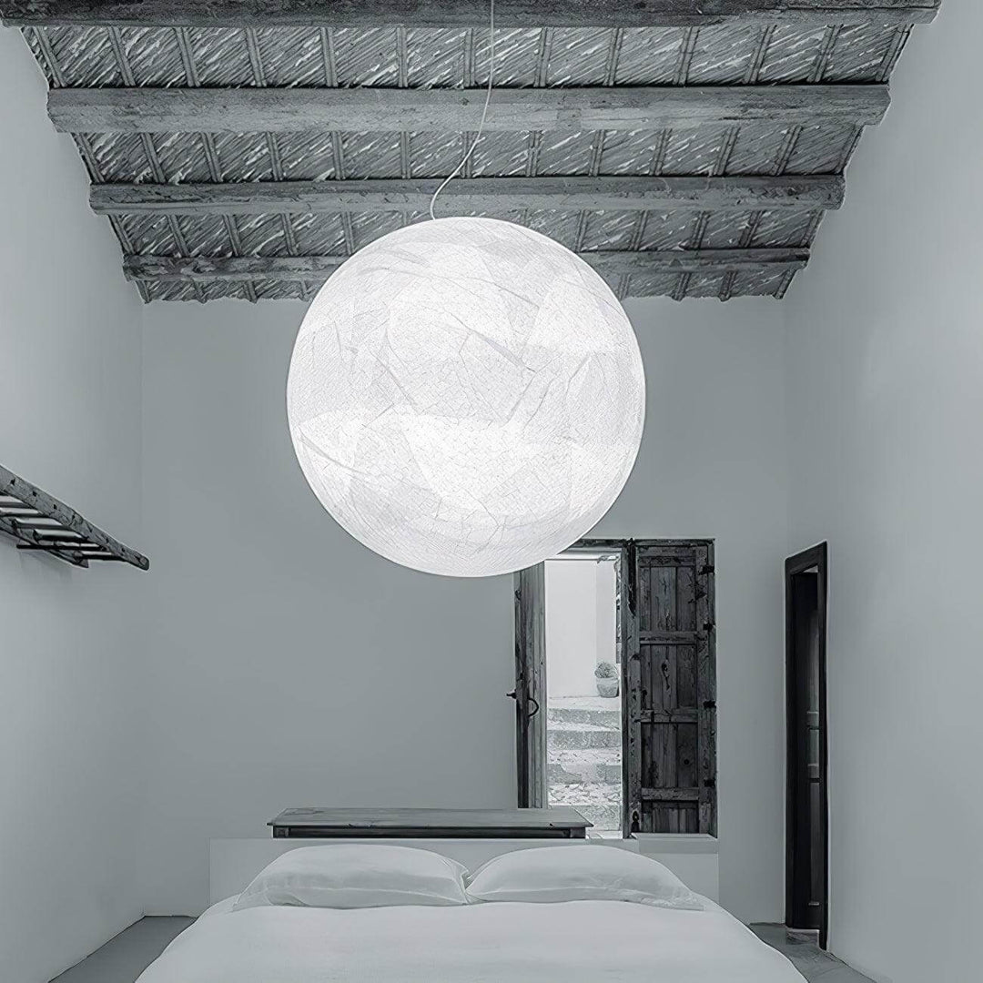 Suspension en soie Moon - design moderne