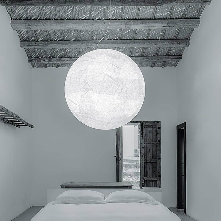 Suspension en soie Moon - design moderne