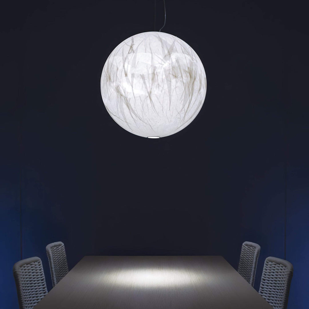 Suspension en soie Moon - design moderne