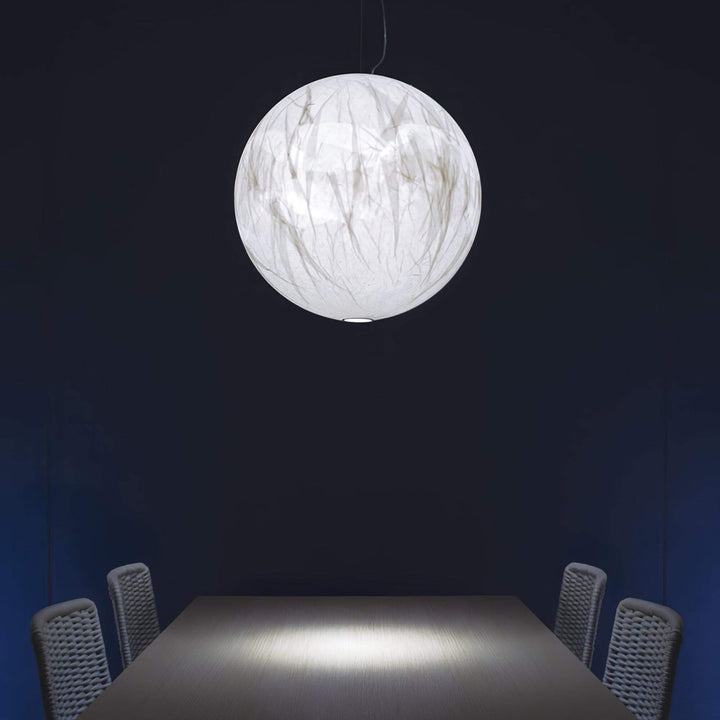 Suspension en soie Moon - design moderne