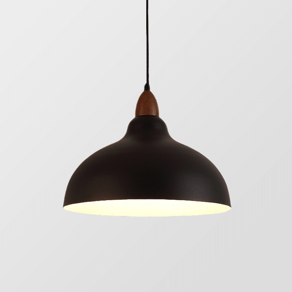 Lampe suspendue scandinave en bois