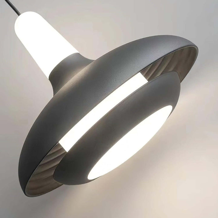 Suspension LED moderne, aluminium, 18 cm