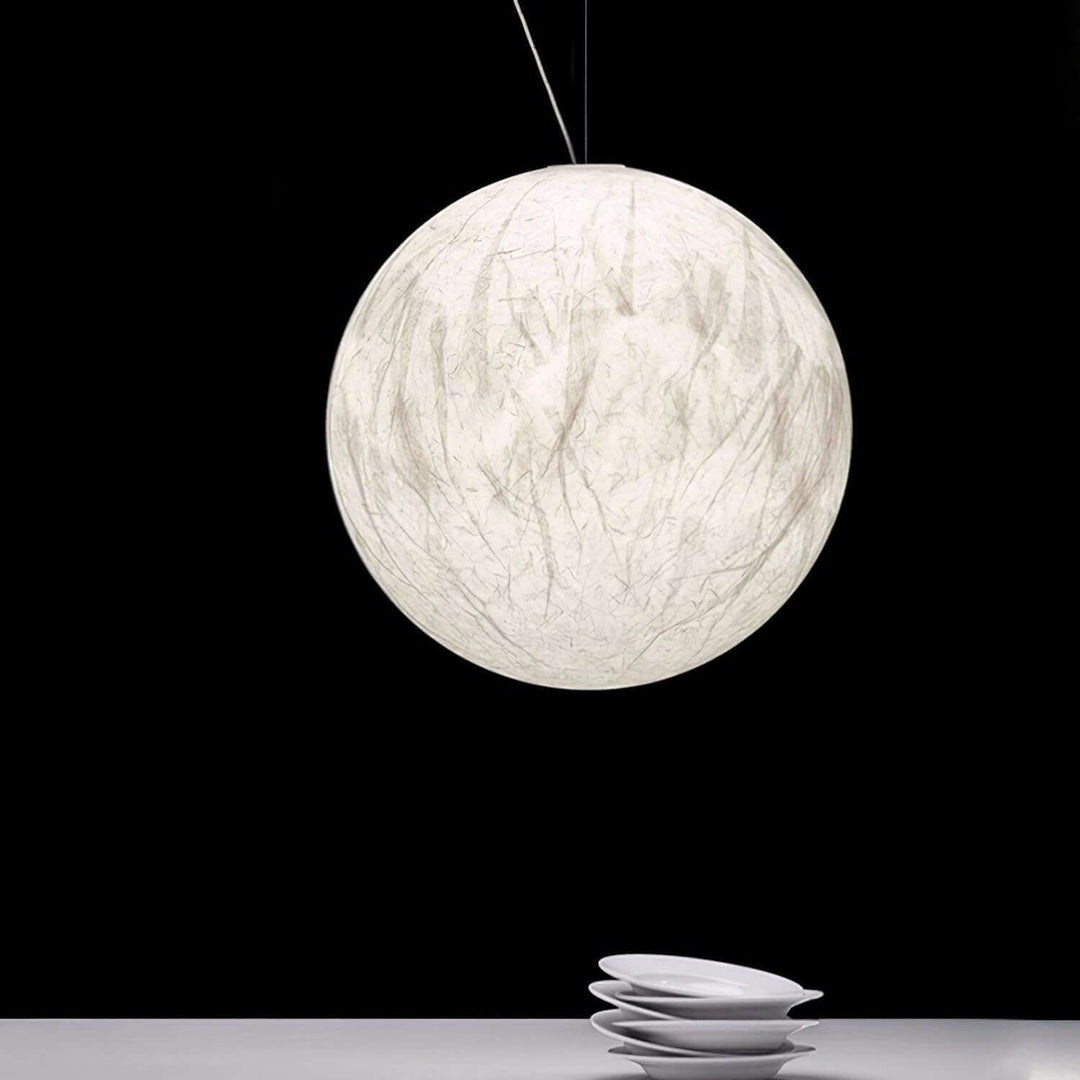 Suspension en soie Moon - design moderne