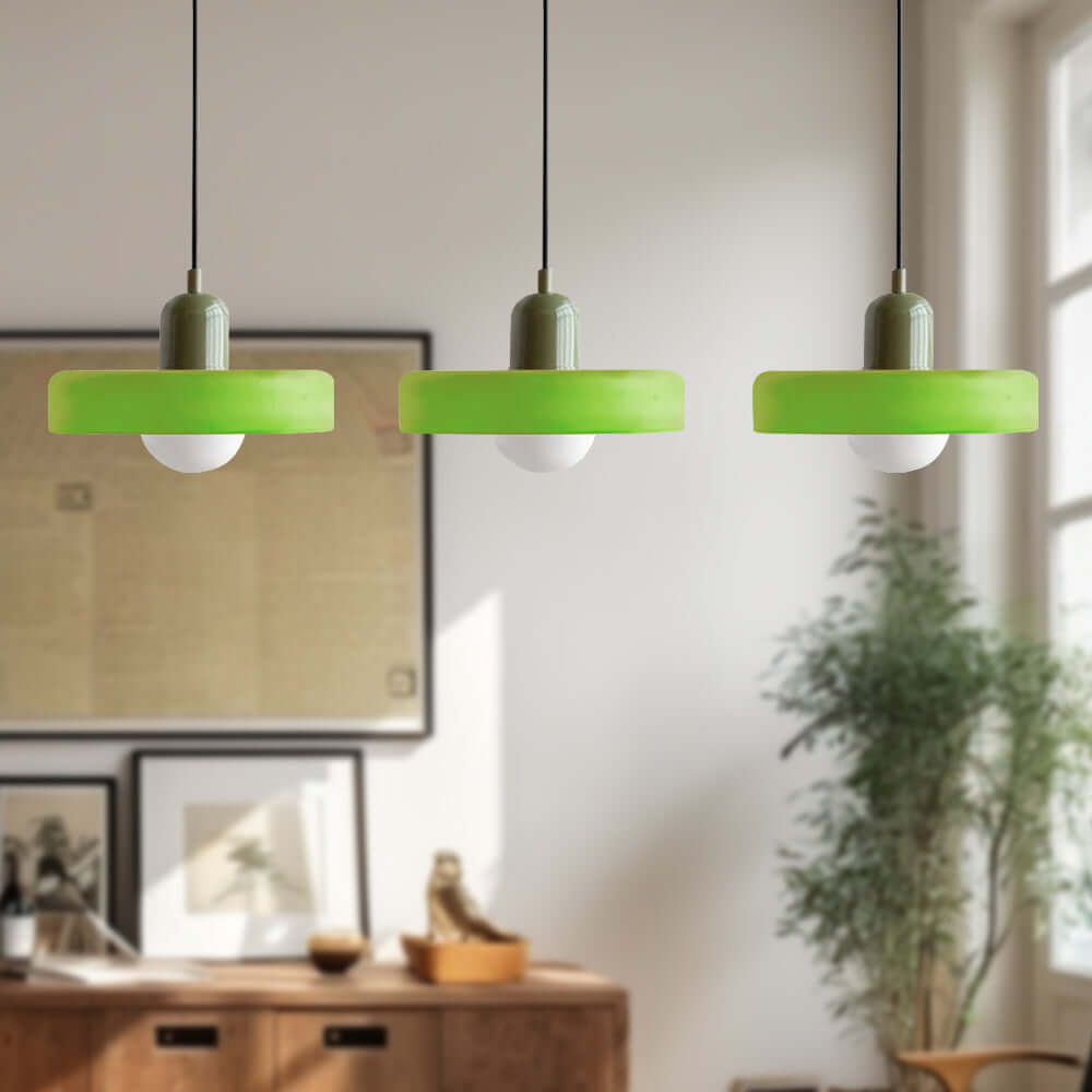 3-köpfige Bauhaus Pendelleuchte