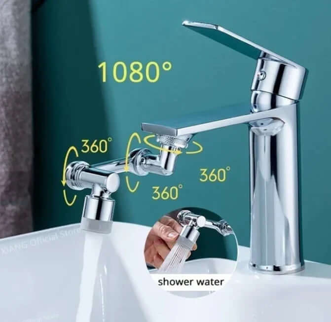 Flexibler Wasserhahn-Adapter 1080° - Küchen- & Bad-Erweiterung
