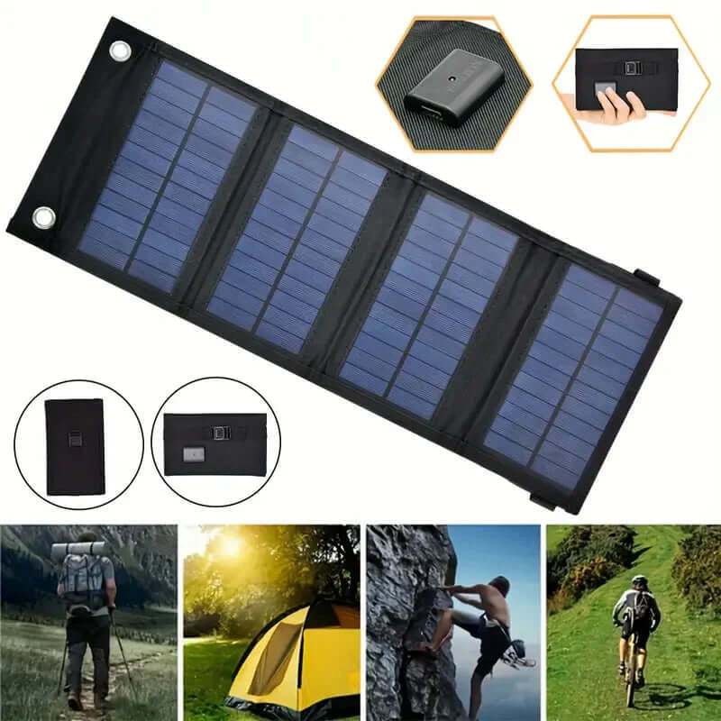 Chargeur solaire pliable 12W - panneau solaire