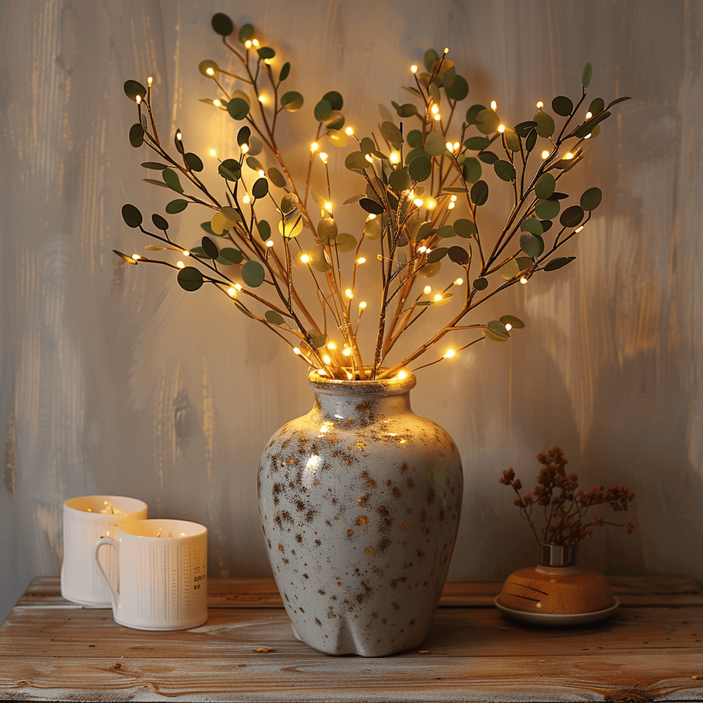 Branche décorative LED 70 cm - blanc chaud