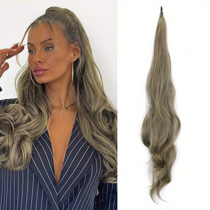 Flexibler Wickel-Pferdeschwanz für volles Haar