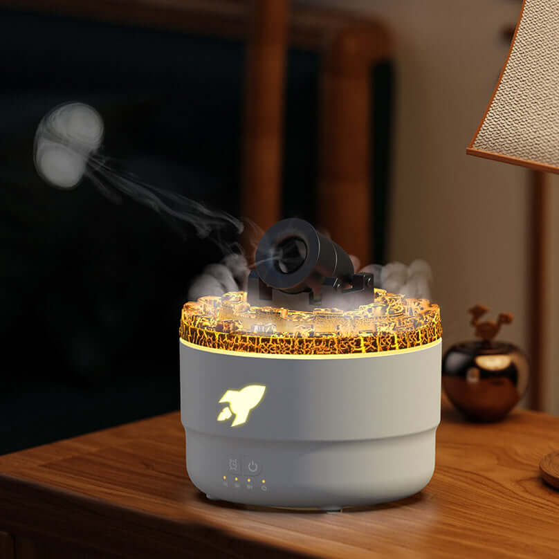 Lava-Aromadiffusor & Luftbefeuchter mit LED-Nachtlicht