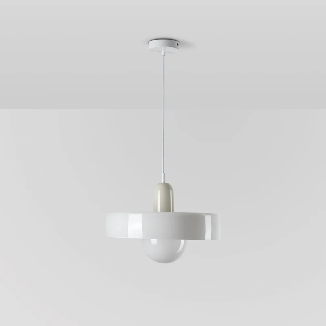 Lampe suspendue en verre à LED au design moderne