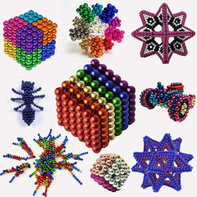 KreativSet mit 216 Magnetischen Kugeln - Feinmotorikspielzeug
