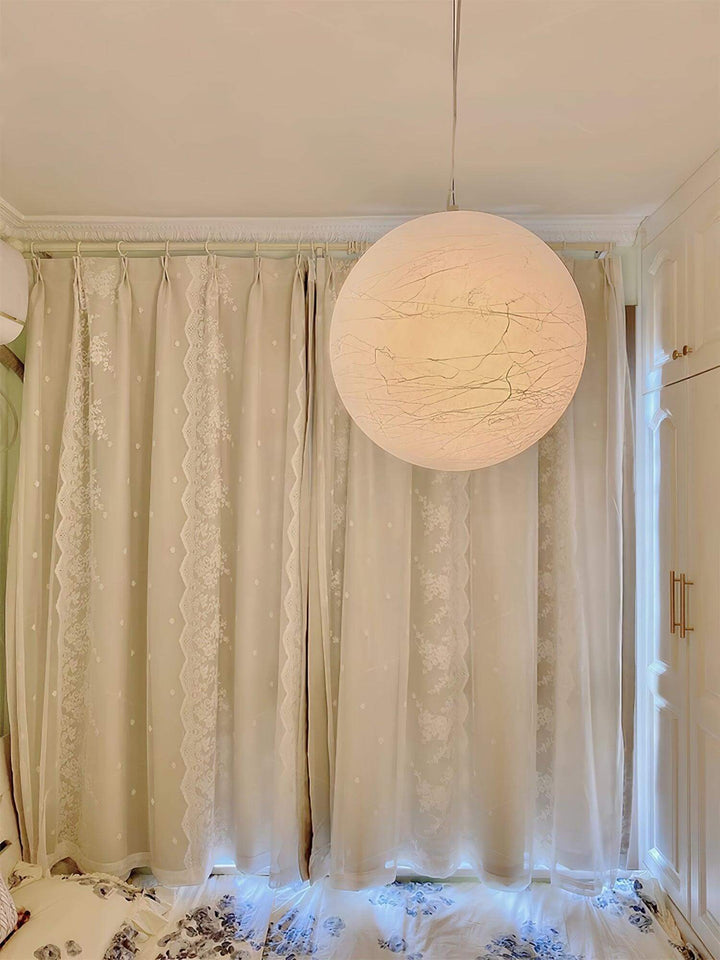 Suspension en soie Moon - design moderne