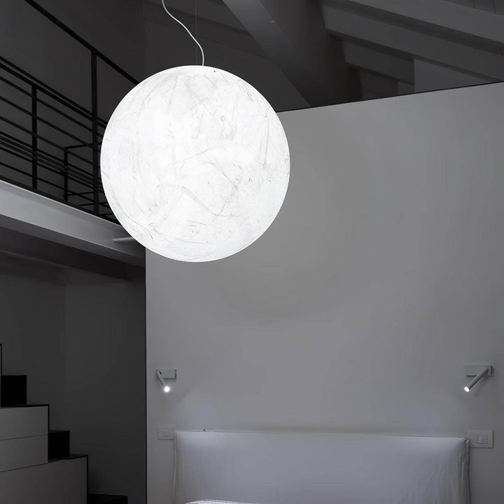 Suspension en soie Moon - design moderne