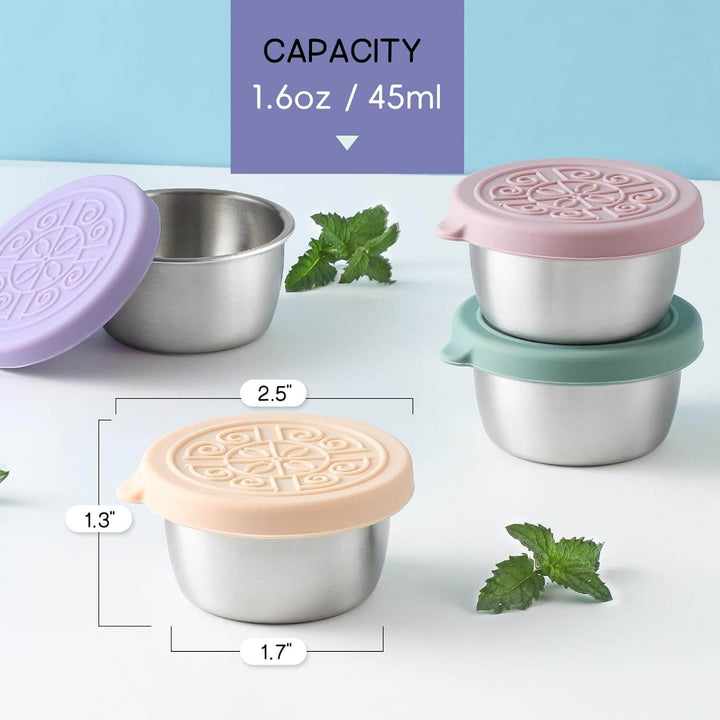 Tasses à sauce en acier inoxydable anti-fuites