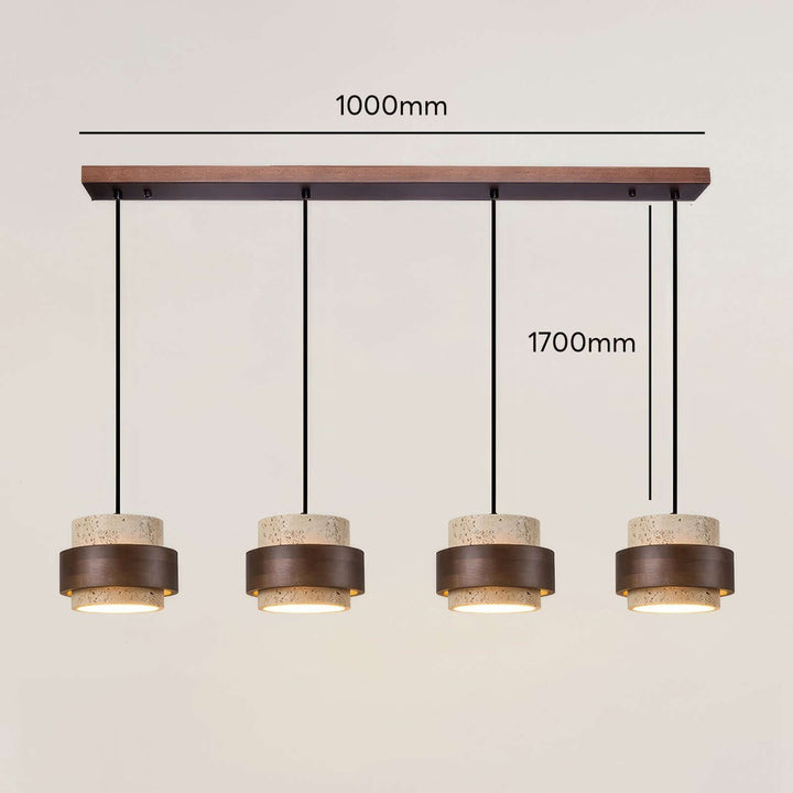 Suspension Wabi-Sabi au design rétro