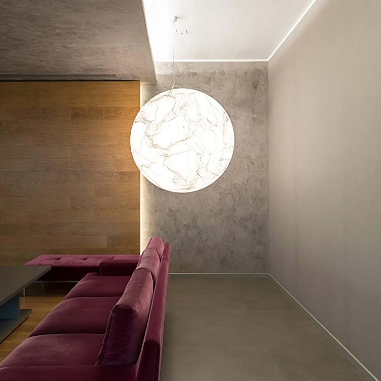 Mondseiden Pendelleuchte - Modernes Design
