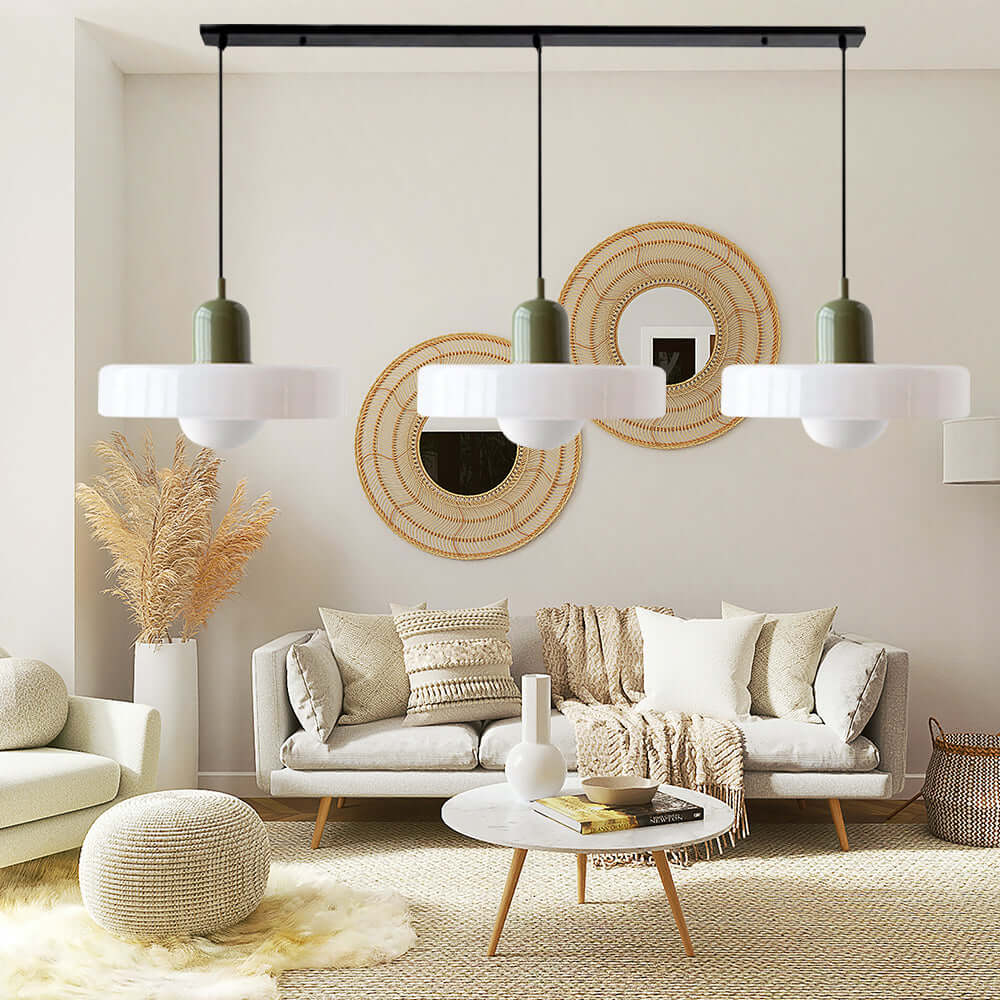 3-köpfige Bauhaus Pendelleuchte