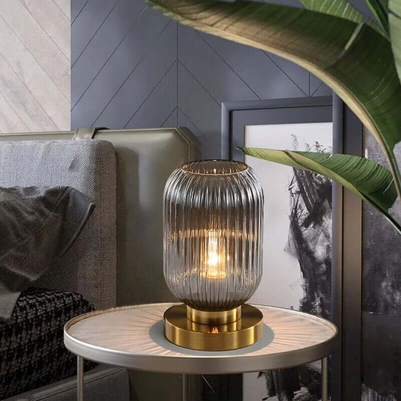 Lampe de table en cristal moderne