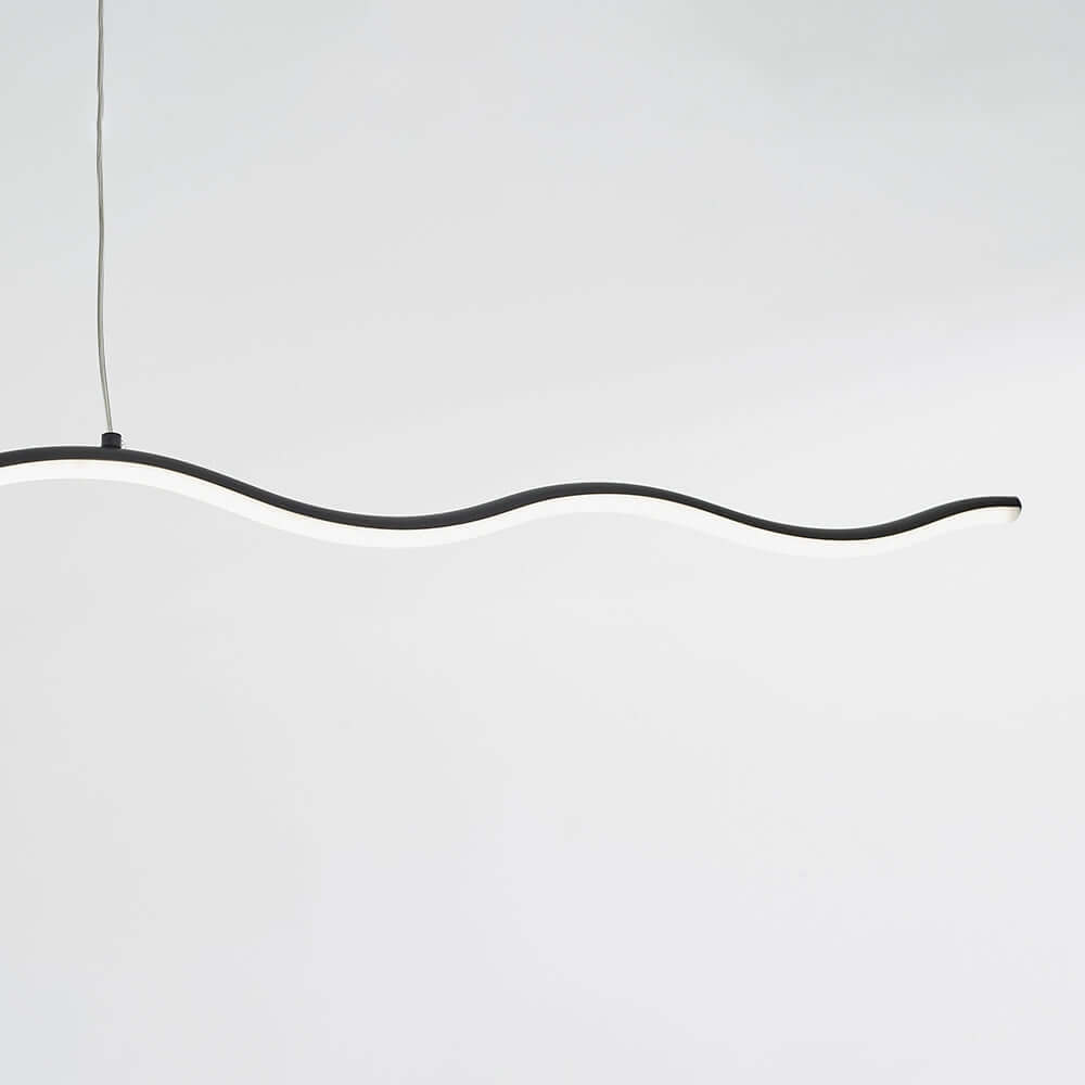 Suspension LED moderne au design ondulé