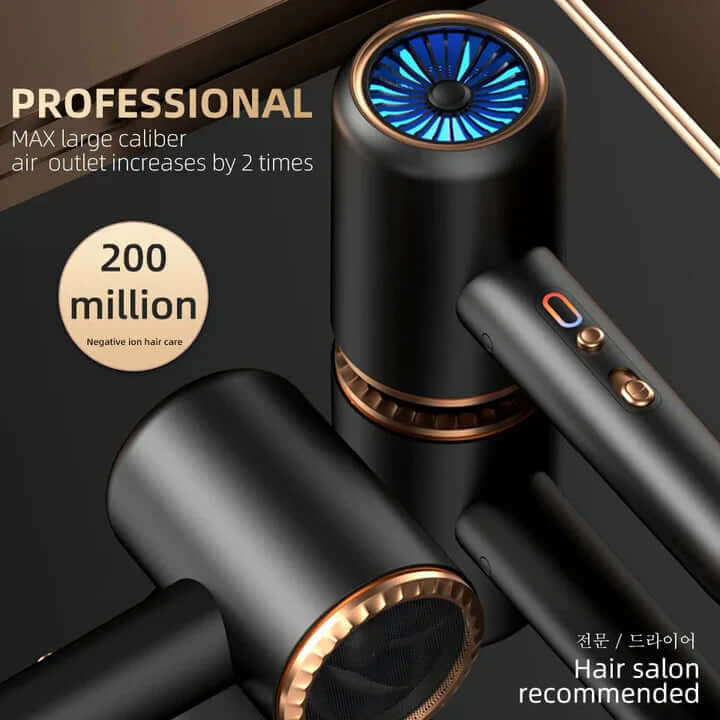 Sèche-cheveux 2400W avec technologie ionique - Séchage rapide et doux