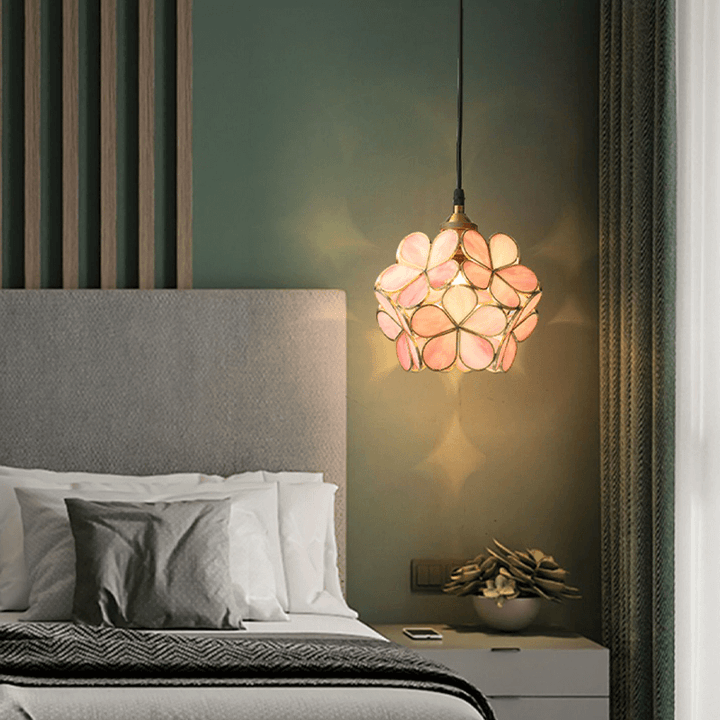 Suspension fleur en verre moderne nordique