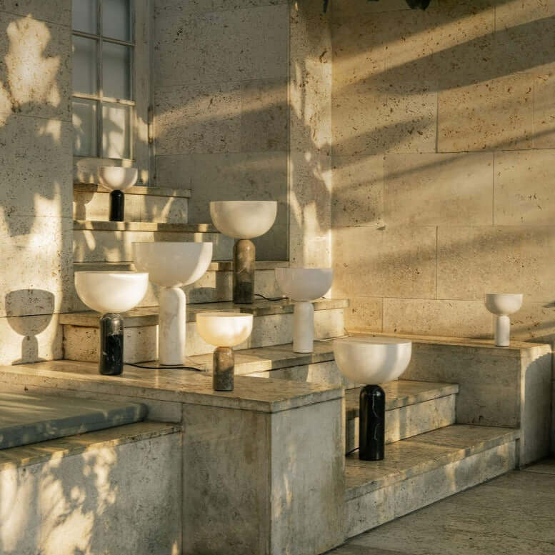 Elegante Marmor Tischlampe