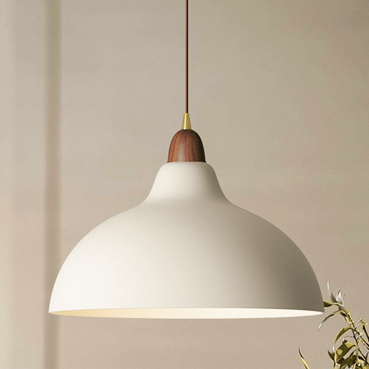 Lampe suspendue scandinave en bois