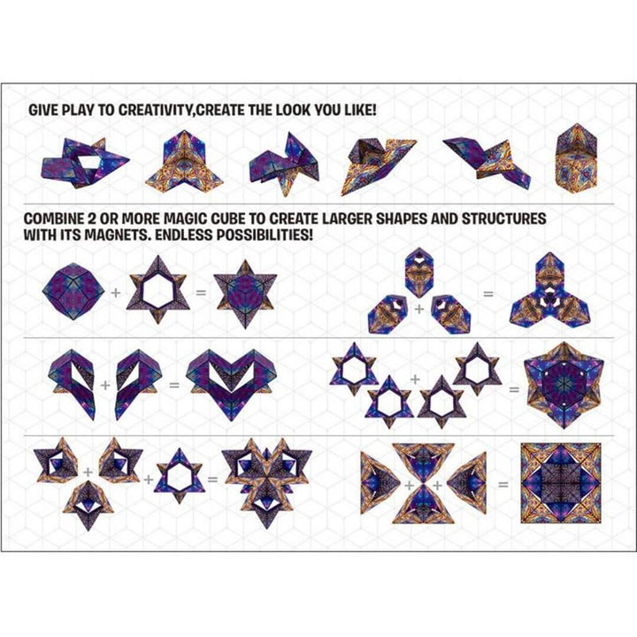 Magnetischer Kreativwürfel: Formen & - Muster