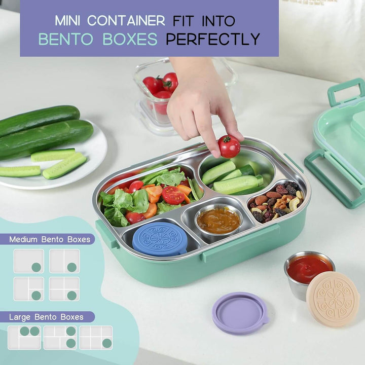 Tasses à sauce en acier inoxydable anti-fuites