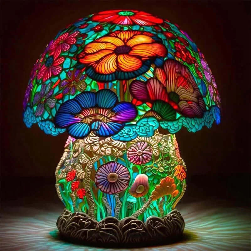 Glasmalerei Tischlampe - Stimmungslicht