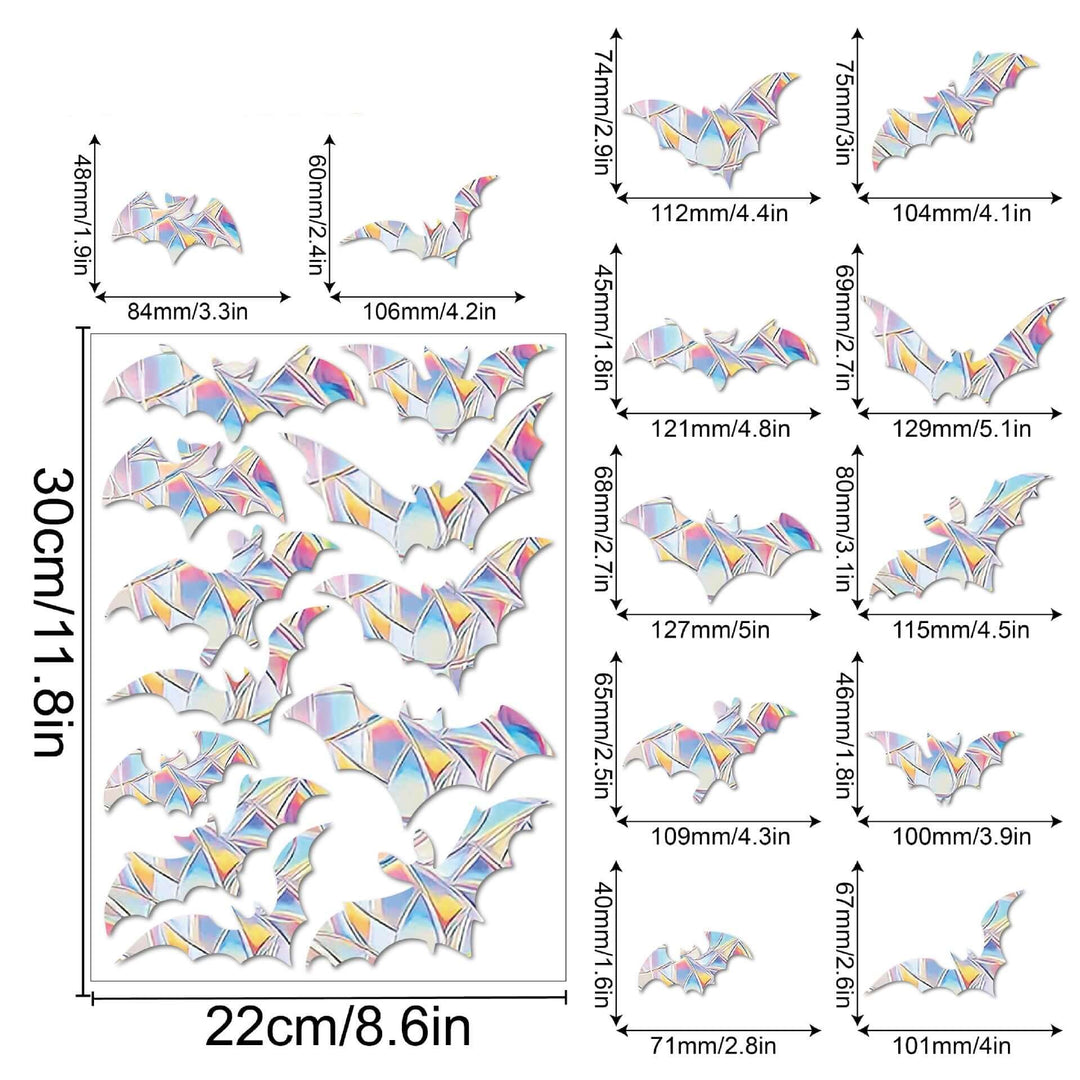 Décoration de fenêtre arc-en-ciel - autocollante, colorée, décorative