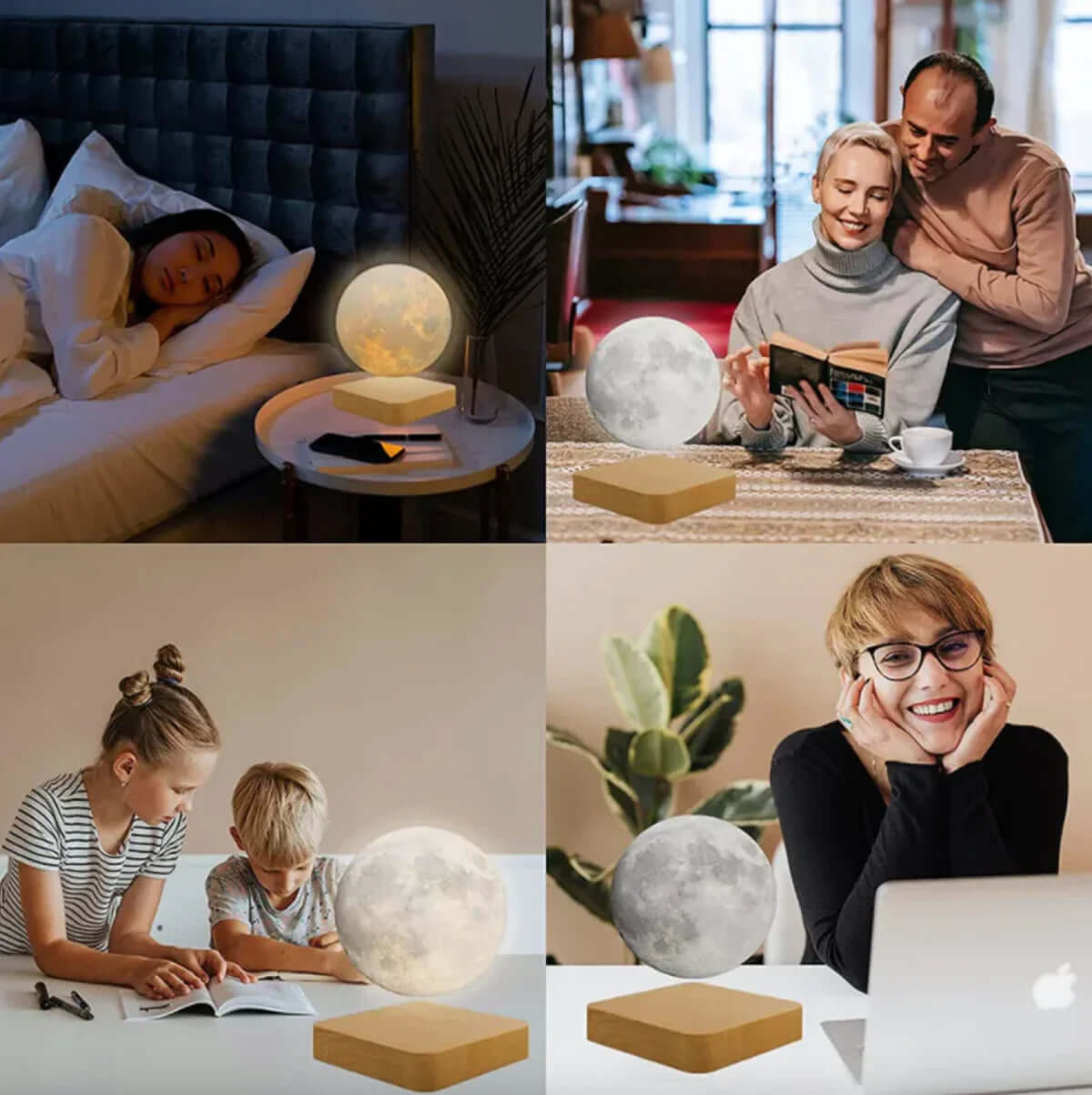 Schwebende Mondlampe mit LED - LunaFloat