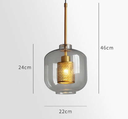 Moderne Glas Hängeleuchte