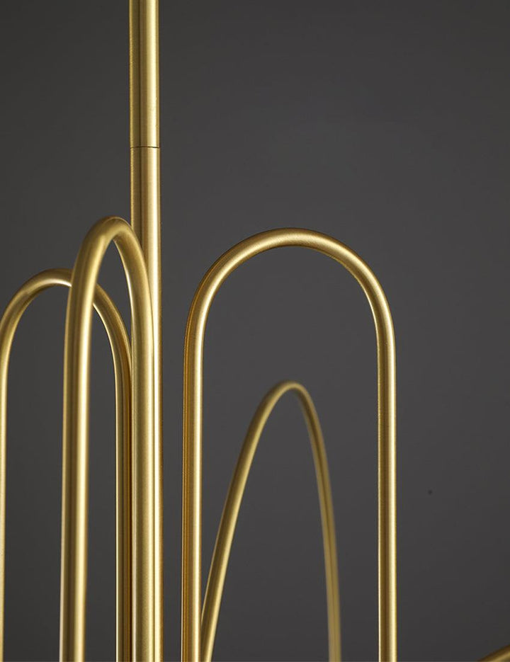 Suspension élégante en verre et métal