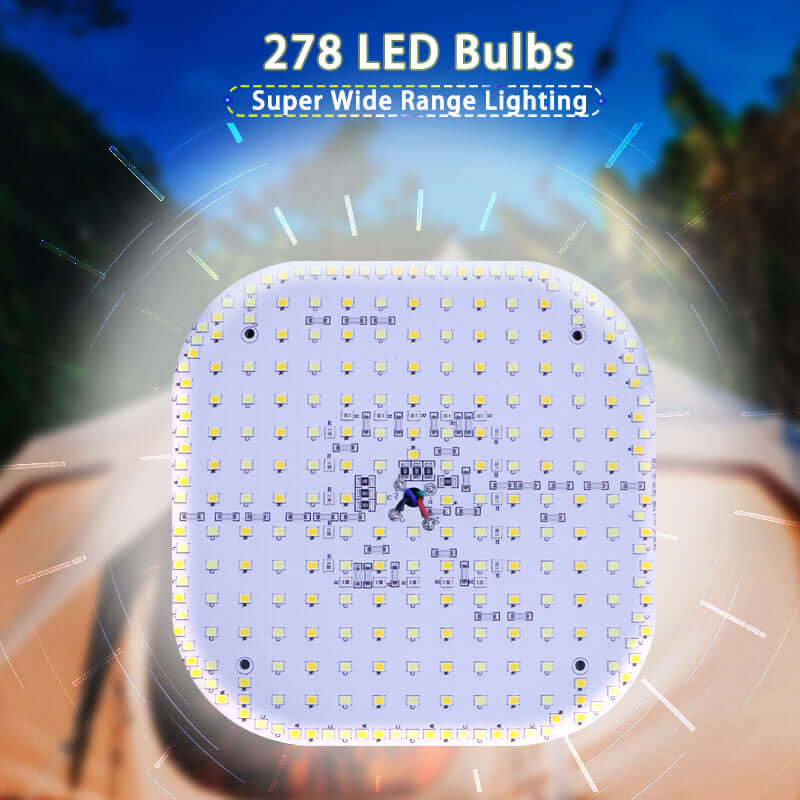 80W LED Solar Campinglampe mit Magnet & Zoom