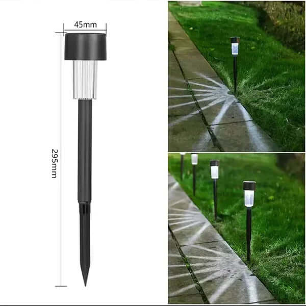 Solar Gartenleuchte Edelstahl - Warmweiß LED