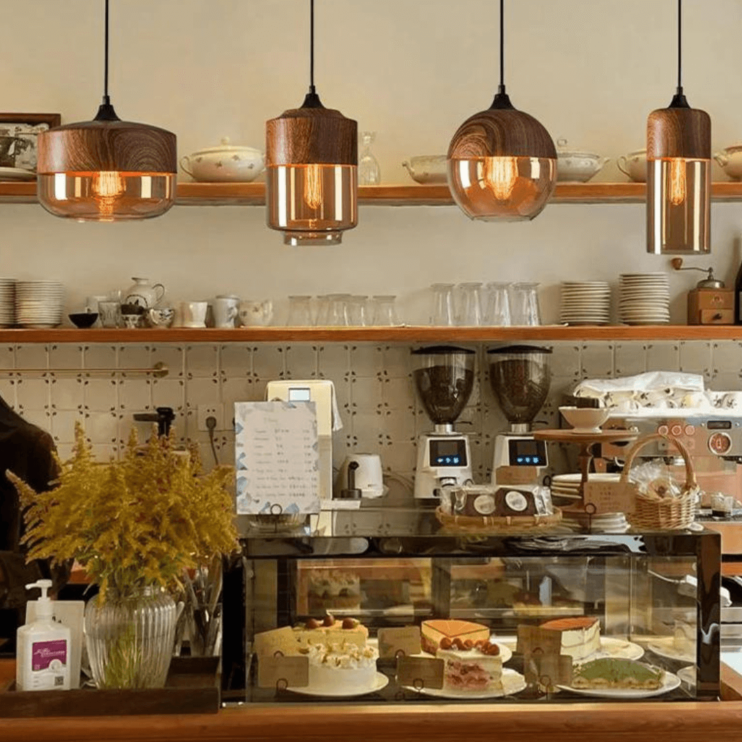 Plafonnier scandinave en bois