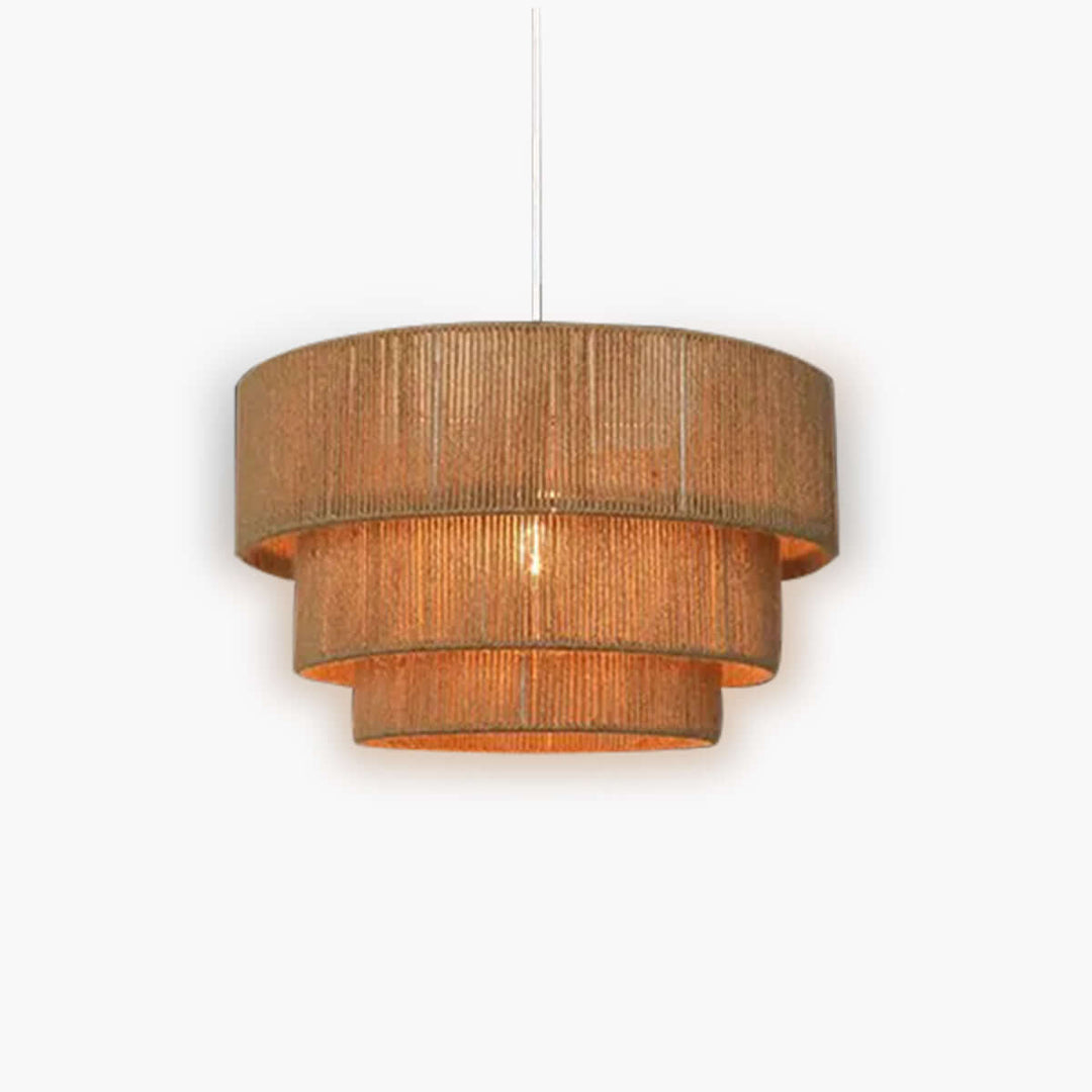 Lampe suspendue avec corde en fibre naturelle - lampe design