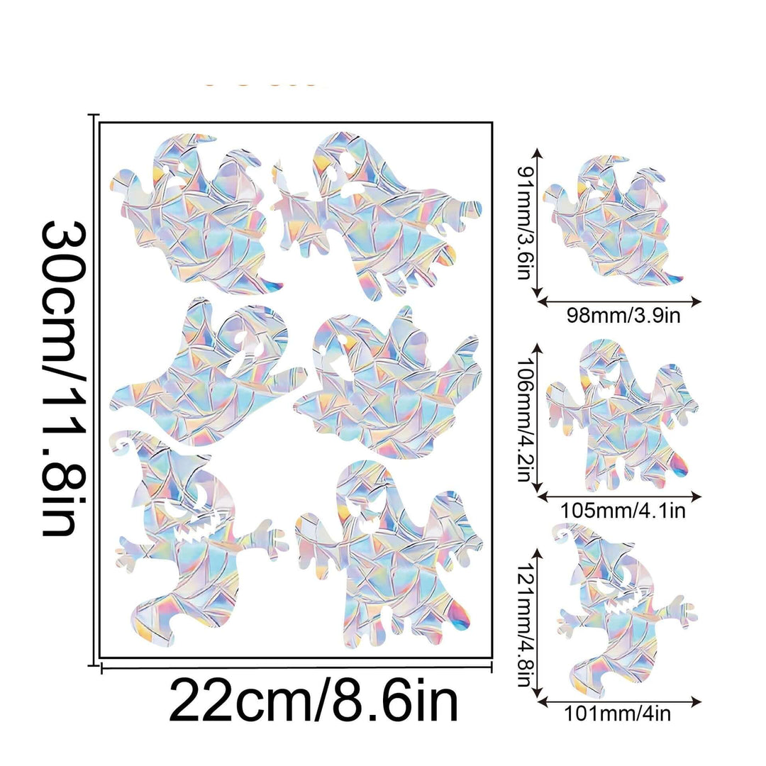 Décoration de fenêtre arc-en-ciel - autocollante, colorée, décorative
