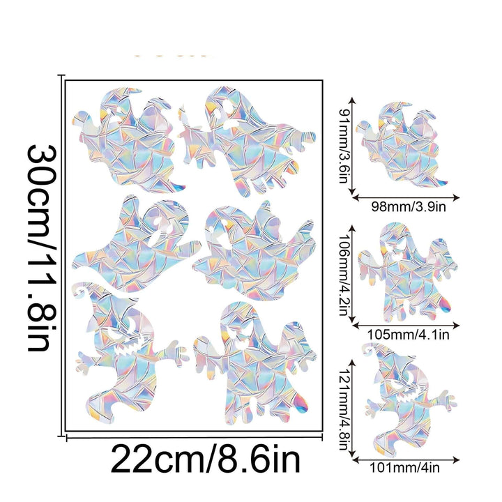 Décoration de fenêtre arc-en-ciel - autocollante, colorée, décorative