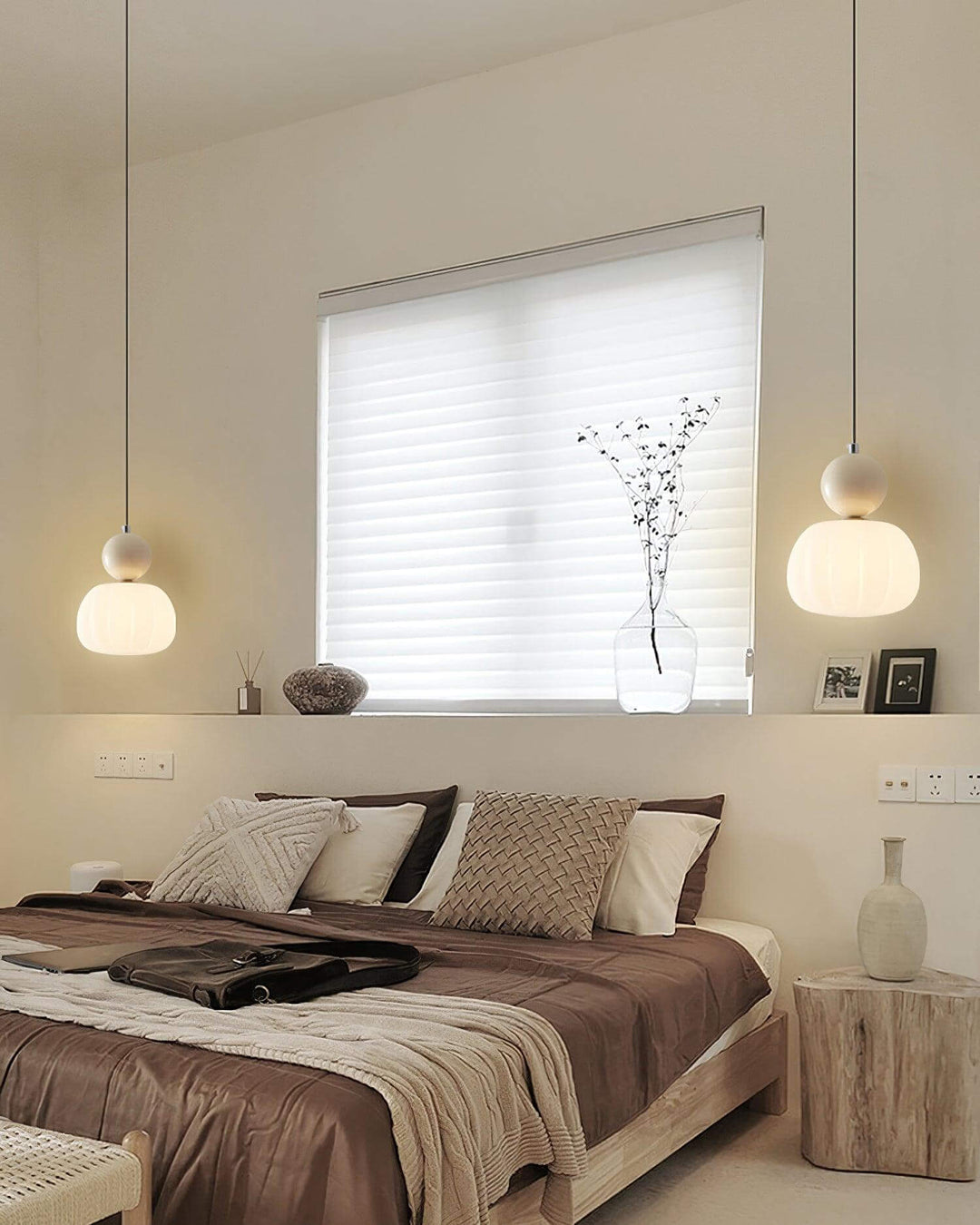 Suspension élégante en forme de citrouille, 14 cm